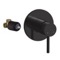 Matte Black Wall Mounted Shower Mixer, Rough-In Valve Included